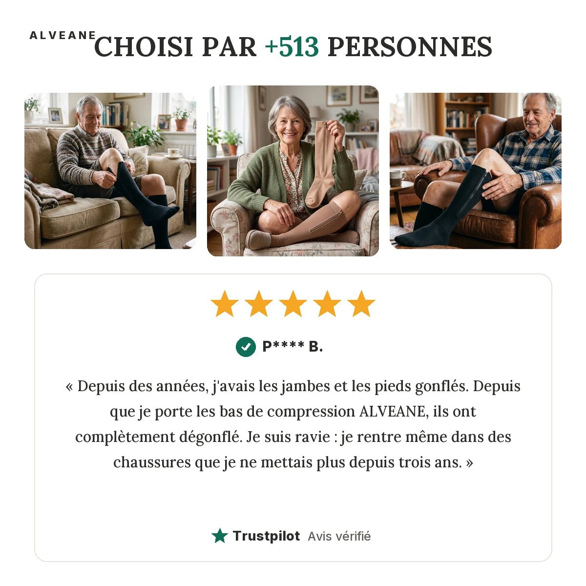 Chaussettes de Compression Liberté - ALVEANE