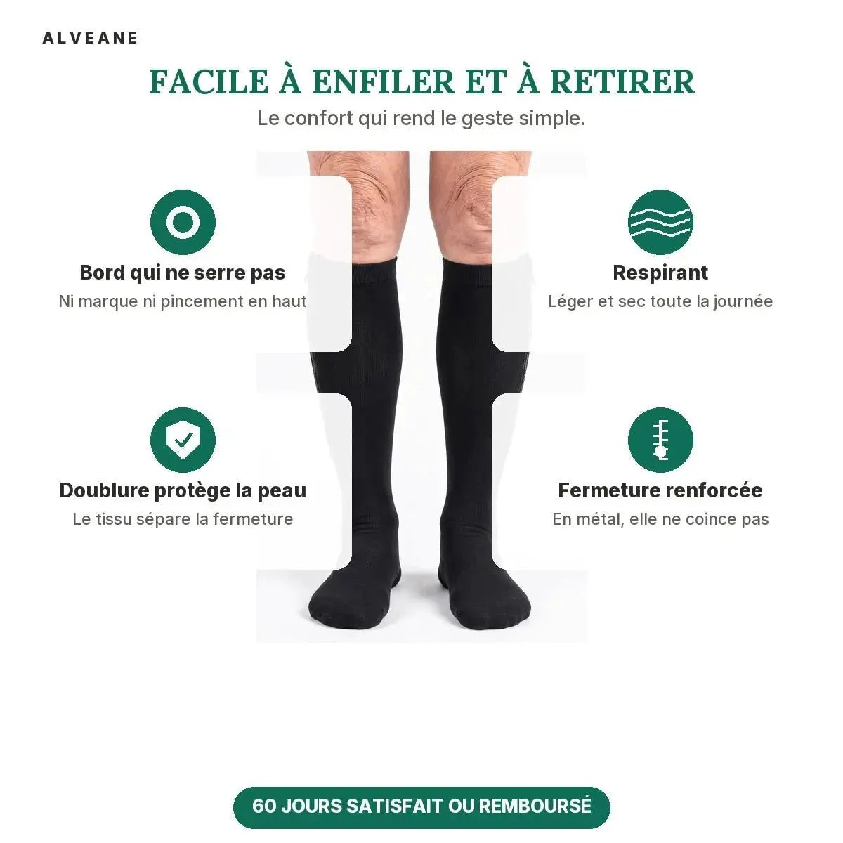 Chaussettes de Compression Liberté - ALVEANE
