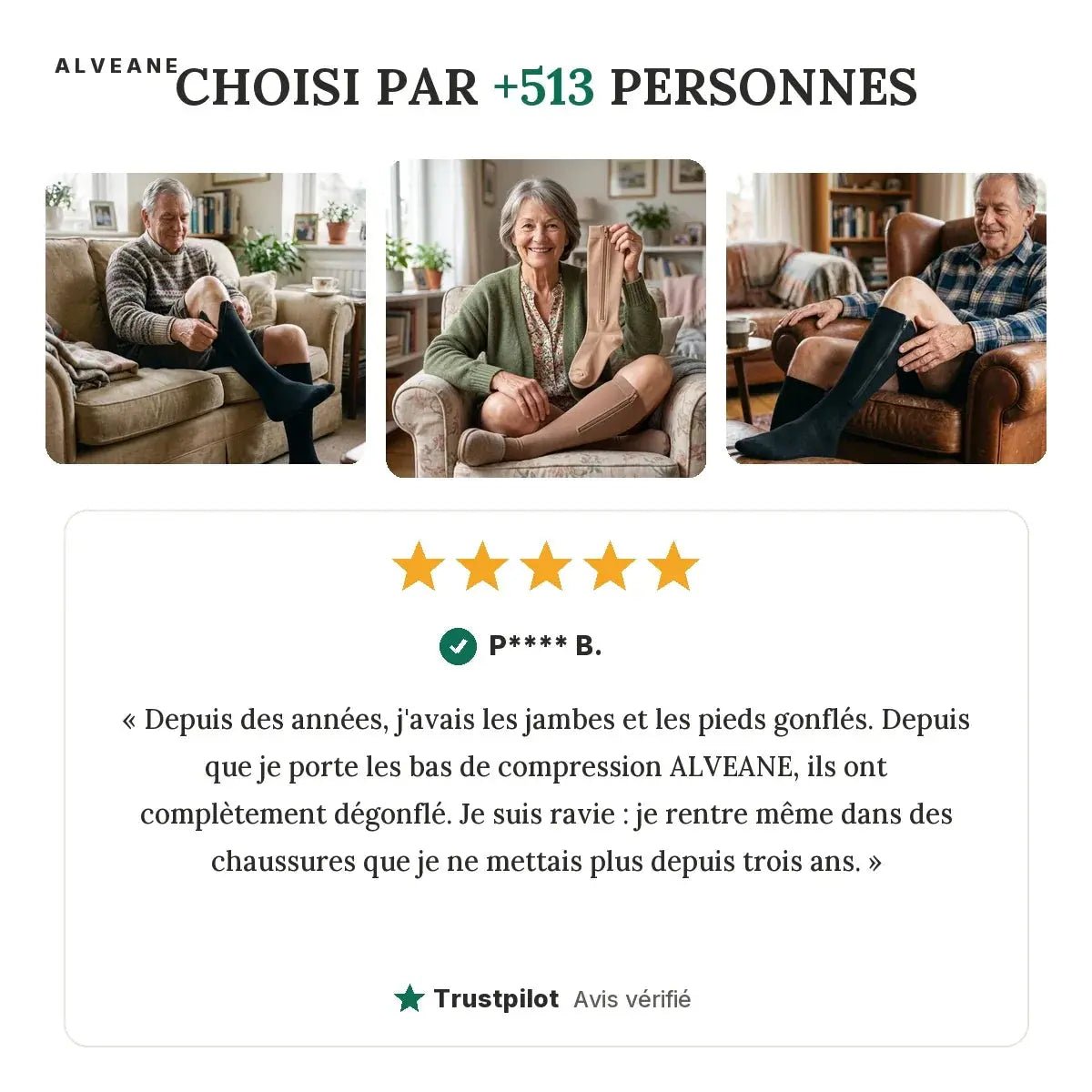 Chaussettes de Compression Liberté - ALVEANE