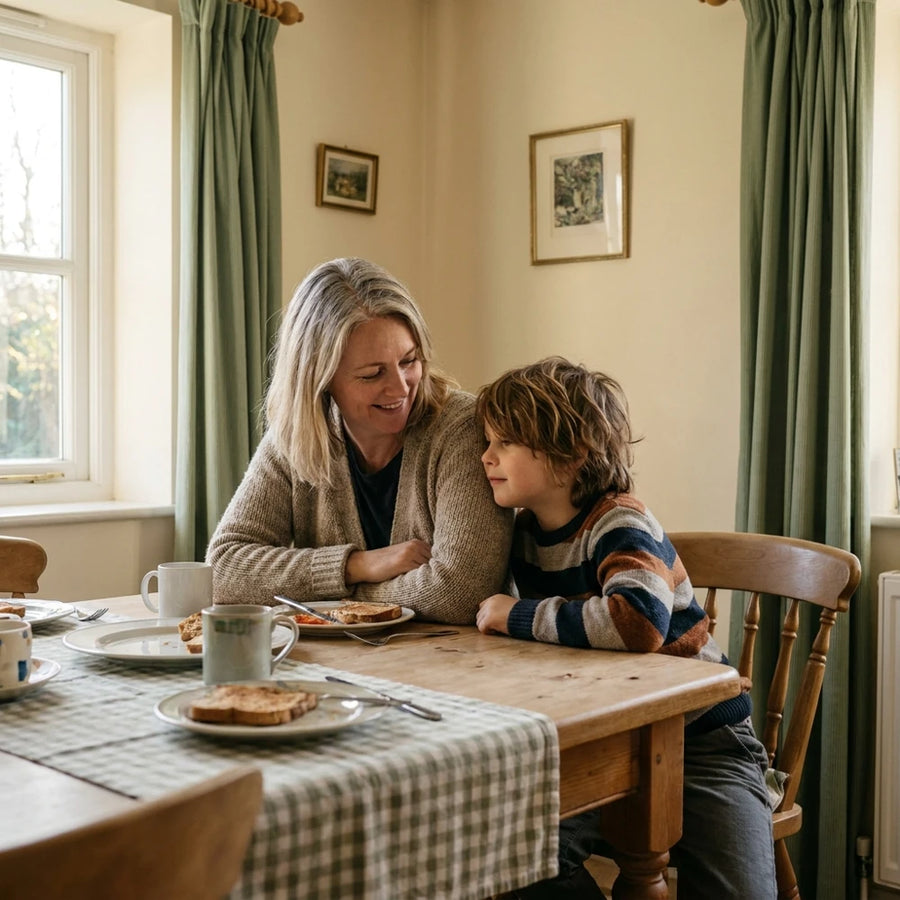 Le petit lève les yeux de son assiette : « Mamie, pourquoi tu te lèves tout le temps ? » Ce soir-là, vous avez décidé de trouver une solution.